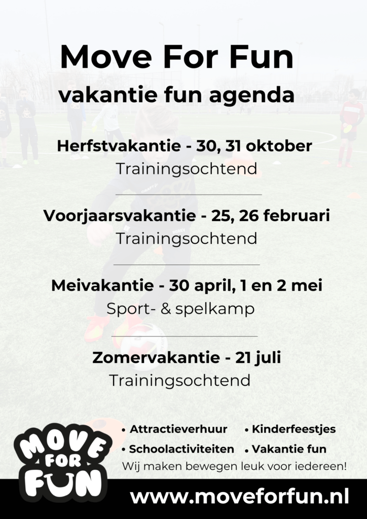 Move For Fun Vakantie Fun agenda