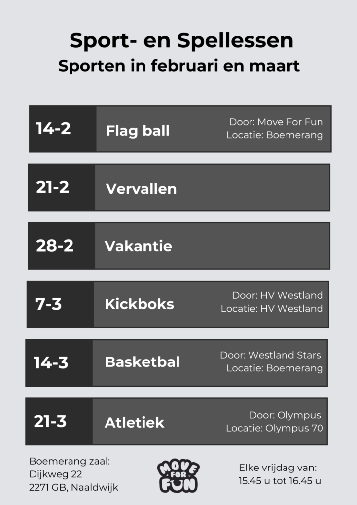 Rooster Extra sport-en spel van Move For Fun