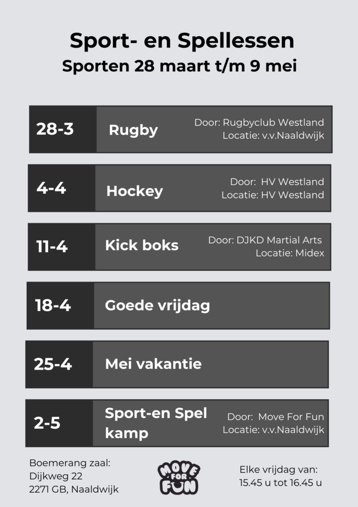 Rooster extra sport-en spel