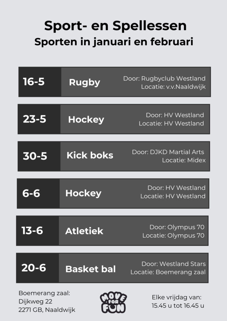 Rooster Extra sport-en spellessen