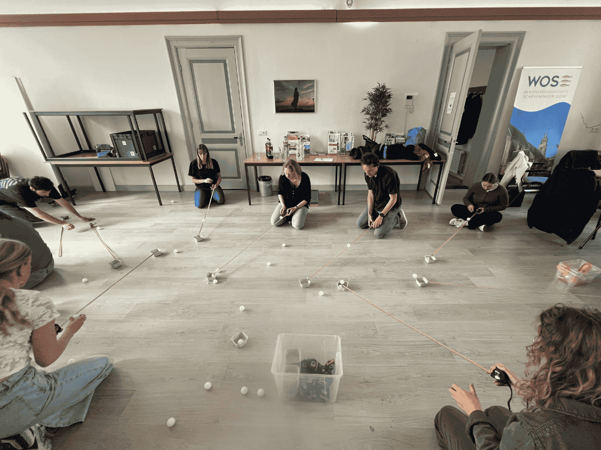 Activiteit met het team in Zuid Holland Groepsactiviteit op locatie